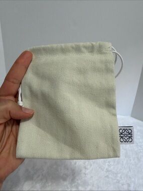 Loewe Cream Drawstring Pouch
